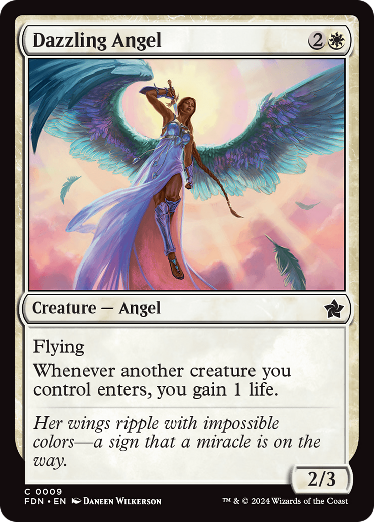 Dazzling Angel [Foundations] MTG Single Magic: The Gathering | Red Claw Gaming