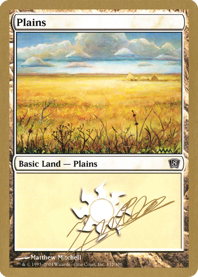 Plains (jn332) (Julien Nuijten) [World Championship Decks 2004] MTG Single Magic: The Gathering    | Red Claw Gaming