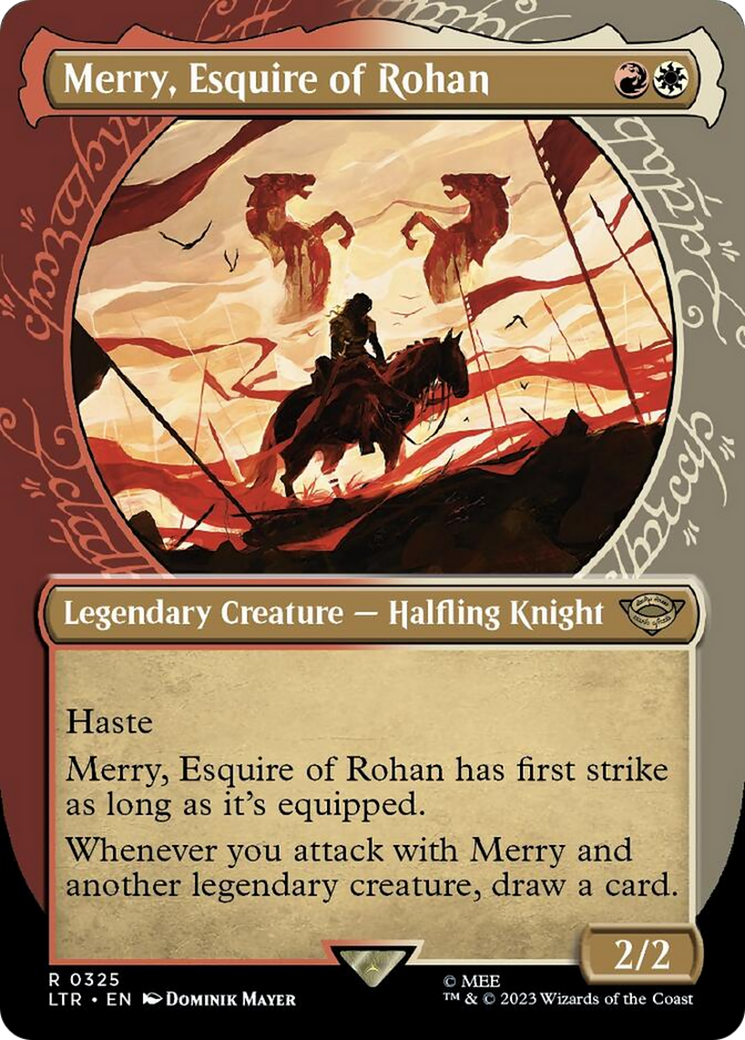 Merry, Esquire of Rohan (Showcase Ring Frame) [The Lord of the Rings: Tales of Middle-Earth] MTG Single Magic: The Gathering | Red Claw Gaming