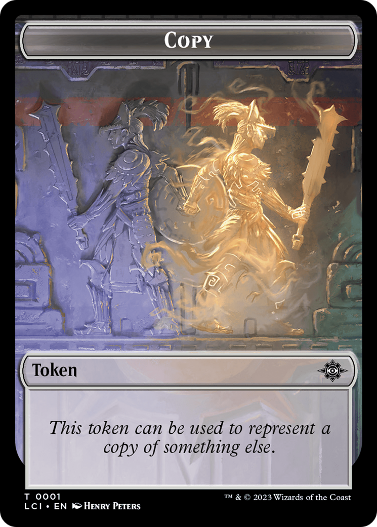 Copy // Spirit Double-Sided Token [The Lost Caverns of Ixalan Tokens] MTG Single Magic: The Gathering    | Red Claw Gaming