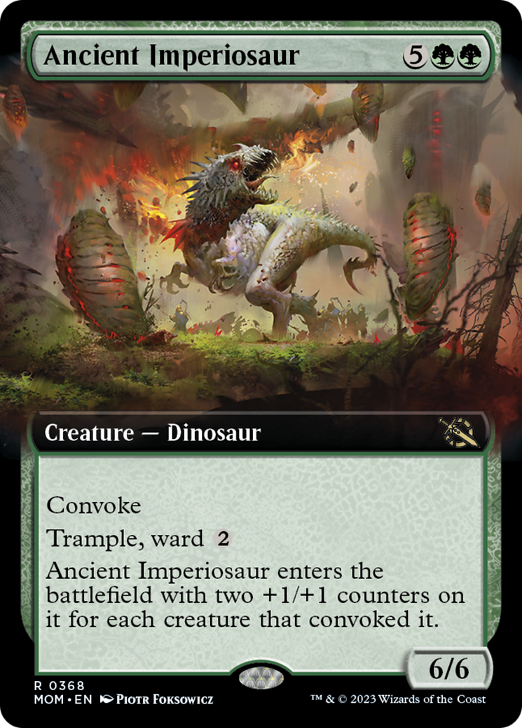 Ancient Imperiosaur (Extended Art) [March of the Machine] MTG Single Magic: The Gathering    | Red Claw Gaming