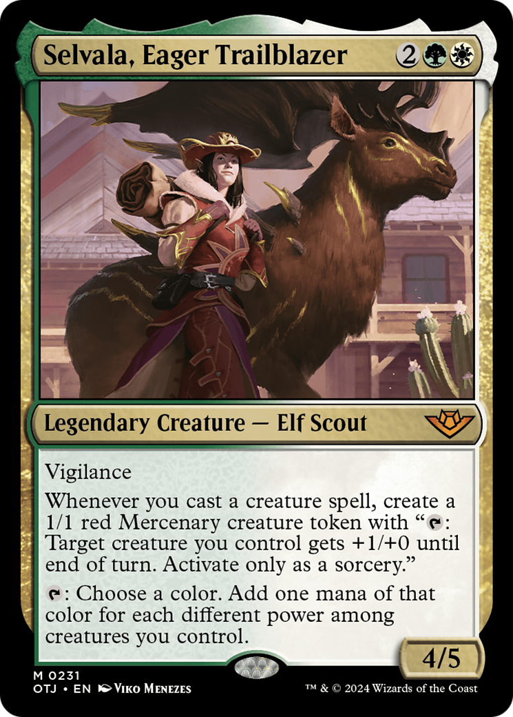 Selvala, Eager Trailblazer [Outlaws of Thunder Junction] MTG Single Magic: The Gathering    | Red Claw Gaming