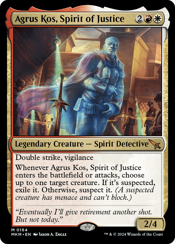 Agrus Kos, Spirit of Justice [Murders at Karlov Manor] MTG Single Magic: The Gathering    | Red Claw Gaming