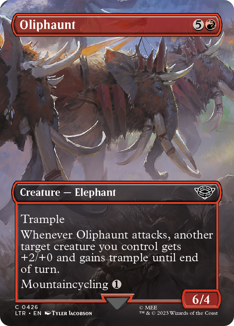 Oliphaunt (Borderless Alternate Art) [The Lord of the Rings: Tales of Middle-Earth] MTG Single Magic: The Gathering | Red Claw Gaming