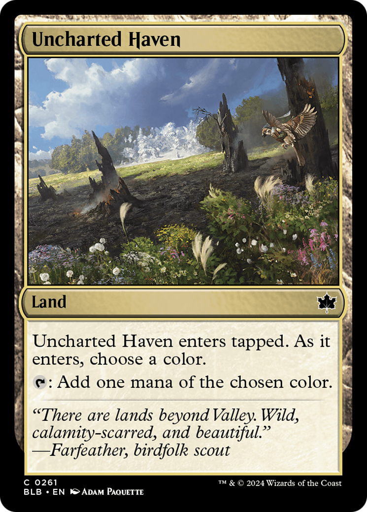 Uncharted Haven [Bloomburrow] MTG Single Magic: The Gathering    | Red Claw Gaming