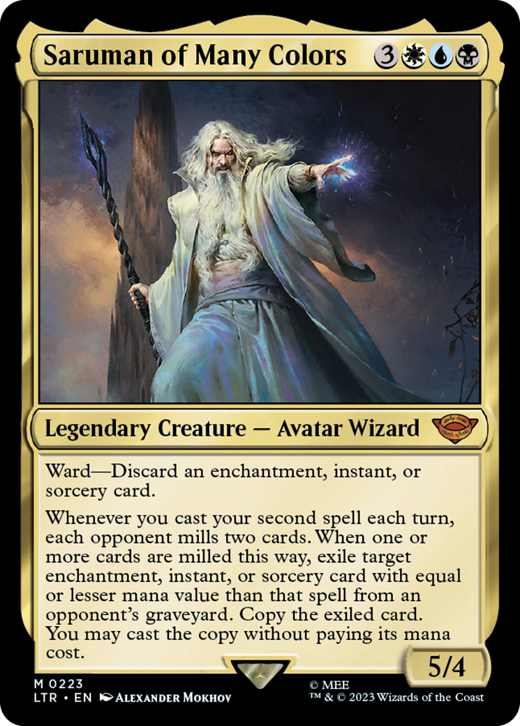 Saruman of Many Colors [The Lord of the Rings: Tales of Middle-Earth] MTG Single Magic: The Gathering | Red Claw Gaming