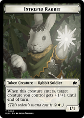 Bat // Intrepid Rabbit Double-Sided Token [Bloomburrow Tokens] MTG Single Magic: The Gathering    | Red Claw Gaming