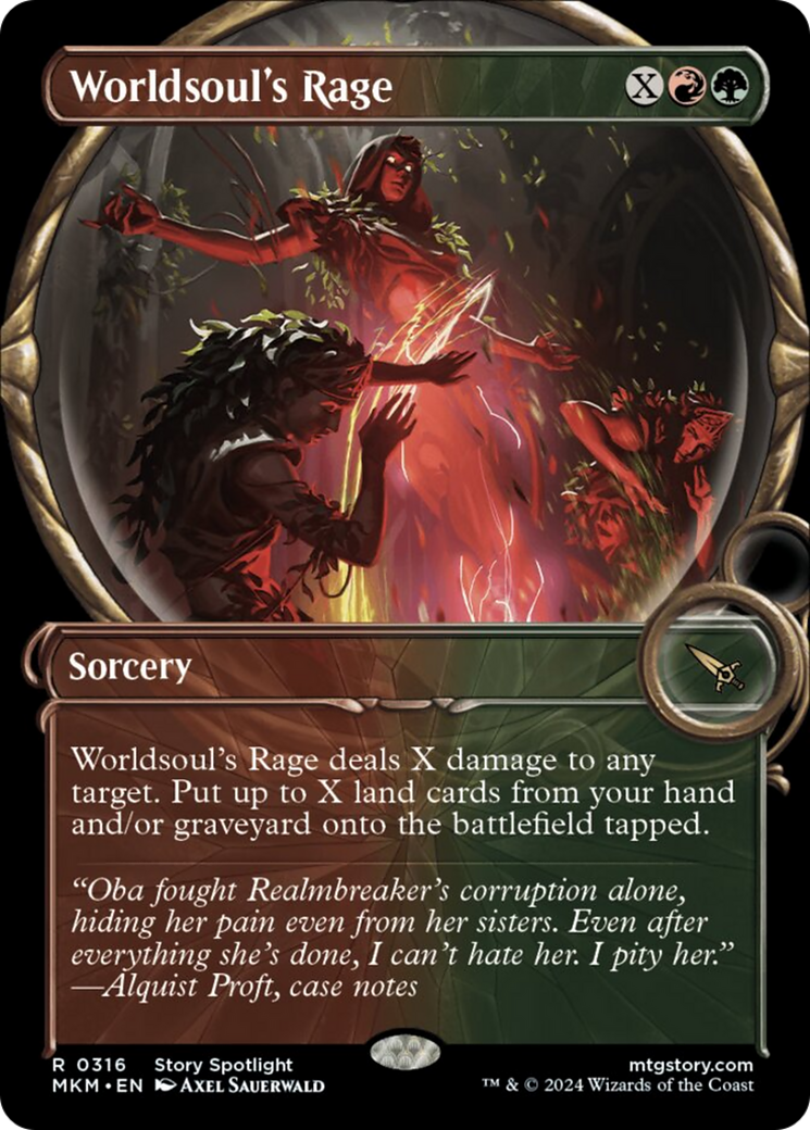 Worldsoul's Rage (Showcase) [Murders at Karlov Manor] MTG Single Magic: The Gathering    | Red Claw Gaming