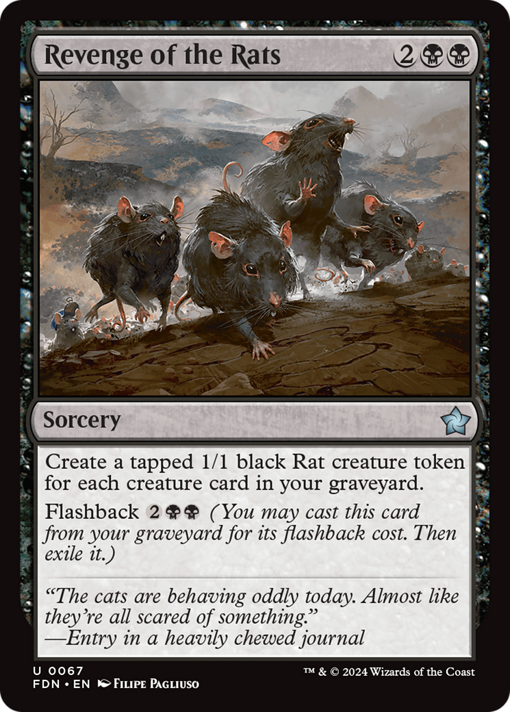 Revenge of the Rats [Foundations] MTG Single Magic: The Gathering | Red Claw Gaming