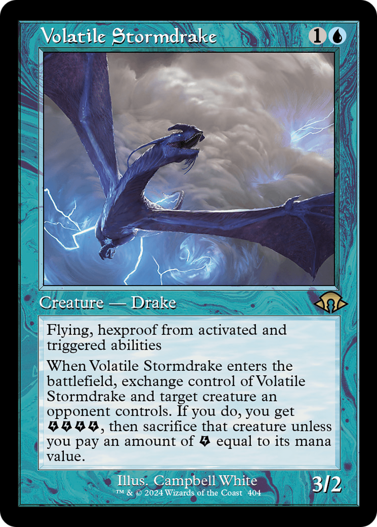 Volatile Stormdrake (Retro) [Modern Horizons 3] MTG Single Magic: The Gathering    | Red Claw Gaming