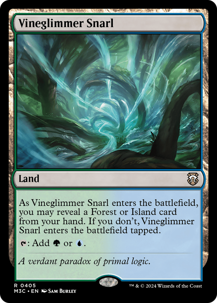 Vineglimmer Snarl (Ripple Foil) [Modern Horizons 3 Commander] MTG Single Magic: The Gathering    | Red Claw Gaming