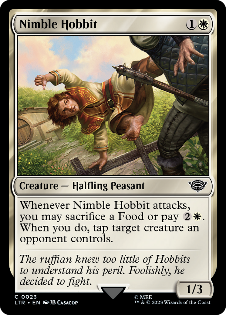 Nimble Hobbit [The Lord of the Rings: Tales of Middle-Earth] MTG Single Magic: The Gathering | Red Claw Gaming