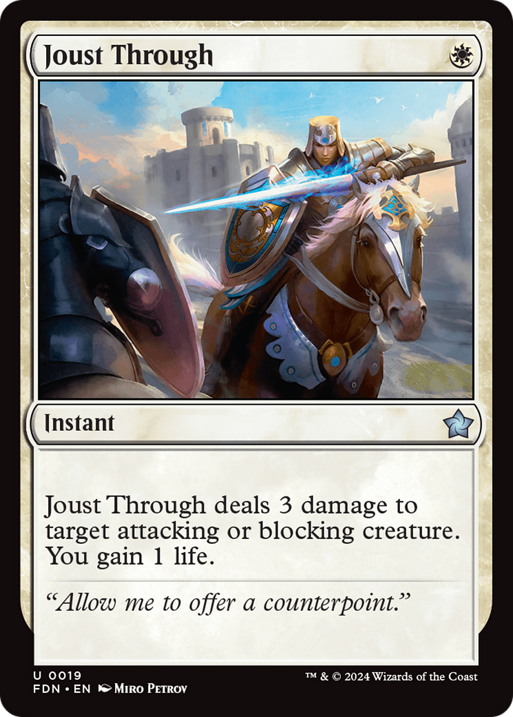 Joust Through [Foundations] MTG Single Magic: The Gathering | Red Claw Gaming