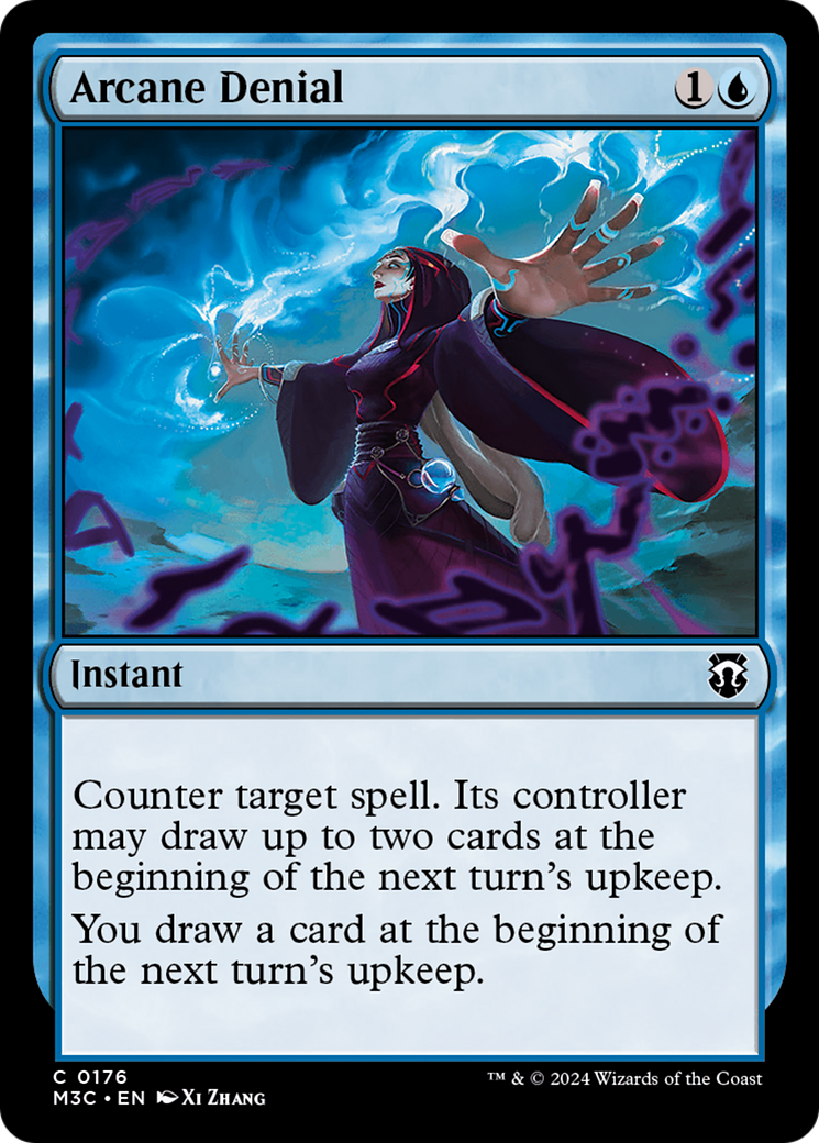 Arcane Denial (Ripple Foil) [Modern Horizons 3 Commander] MTG Single Magic: The Gathering    | Red Claw Gaming