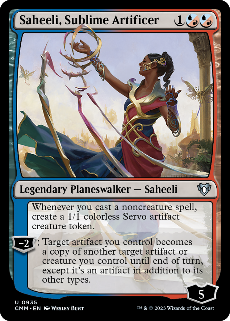 Saheeli, Sublime Artificer [Commander Masters] MTG Single Magic: The Gathering    | Red Claw Gaming