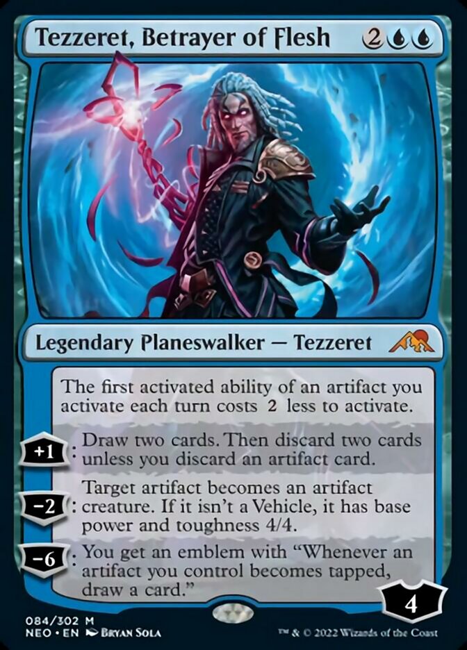 Tezzeret, Betrayer of Flesh [Kamigawa: Neon Dynasty] MTG Single Magic: The Gathering    | Red Claw Gaming