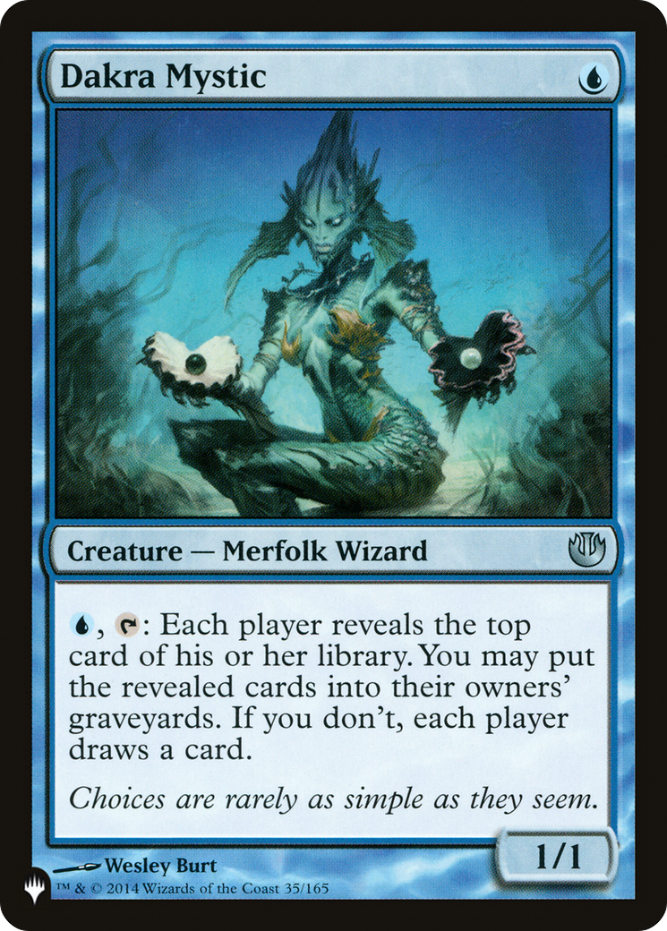 Dakra Mystic [The List Reprints] MTG Single Magic: The Gathering    | Red Claw Gaming