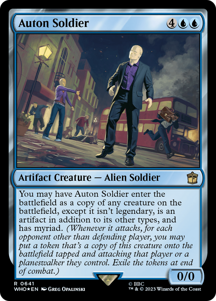 Auton Soldier (Surge Foil) [Doctor Who] MTG Single Magic: The Gathering    | Red Claw Gaming