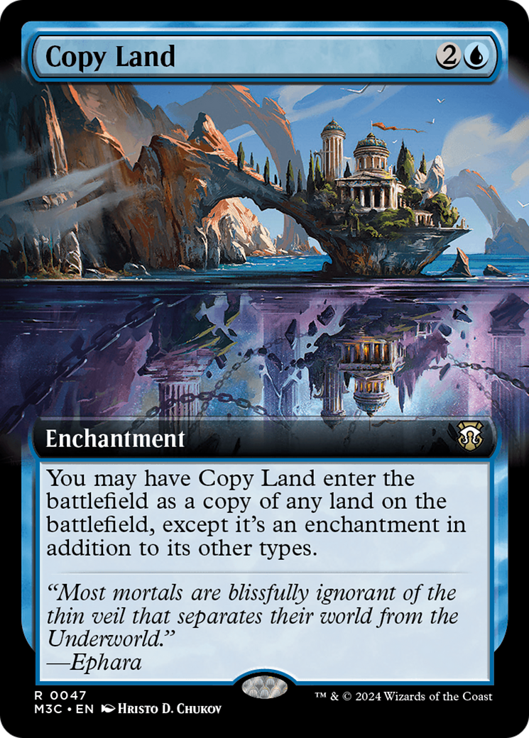 Copy Land (Extended Art) [Modern Horizons 3 Commander] MTG Single Magic: The Gathering    | Red Claw Gaming