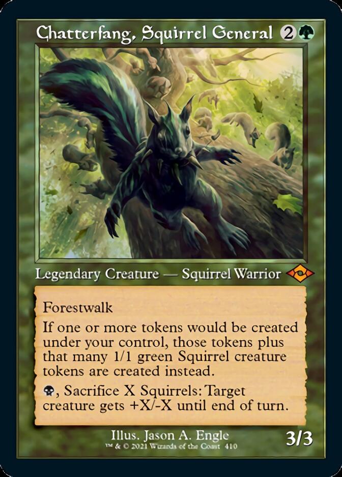 Chatterfang, Squirrel General (Retro Foil Etched) [Modern Horizons 2] MTG Single Magic: The Gathering    | Red Claw Gaming