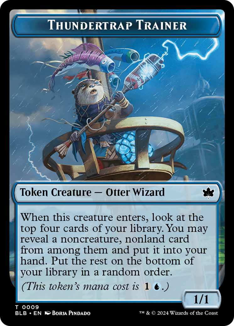 Thundertrap Trainer Token [Bloomburrow Tokens] MTG Single Magic: The Gathering    | Red Claw Gaming