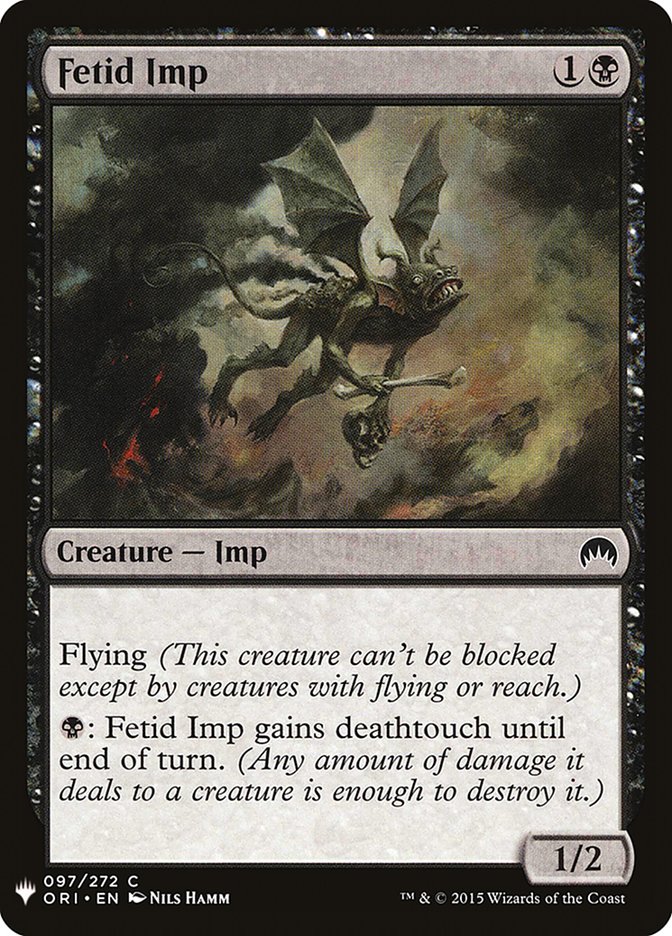 Fetid Imp [Mystery Booster] MTG Single Magic: The Gathering | Red Claw Gaming