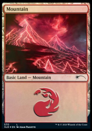 Mountain (Lightning) (570) [Secret Lair Drop Promos] MTG Single Magic: The Gathering    | Red Claw Gaming