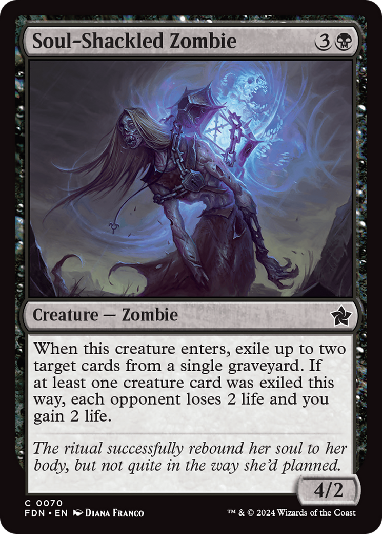 Soul-Shackled Zombie [Foundations] MTG Single Magic: The Gathering | Red Claw Gaming