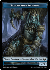 Salamander Warrior // Treasure Double-Sided Token [The Lost Caverns of Ixalan Commander Tokens] MTG Single Magic: The Gathering    | Red Claw Gaming