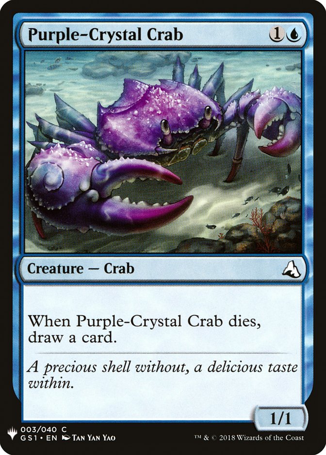 Purple-Crystal Crab [Mystery Booster] MTG Single Magic: The Gathering | Red Claw Gaming