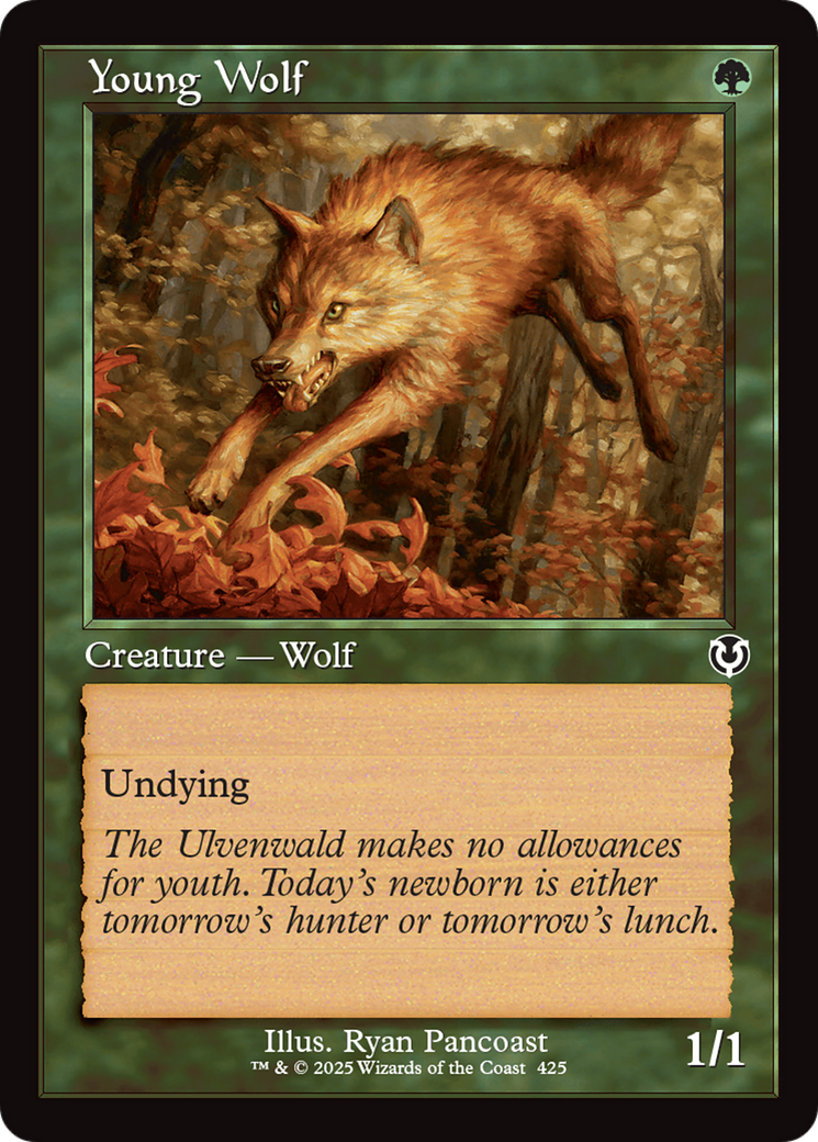 Young Wolf (Retro Frame) [Innistrad Remastered] MTG Single Magic: The Gathering | Red Claw Gaming