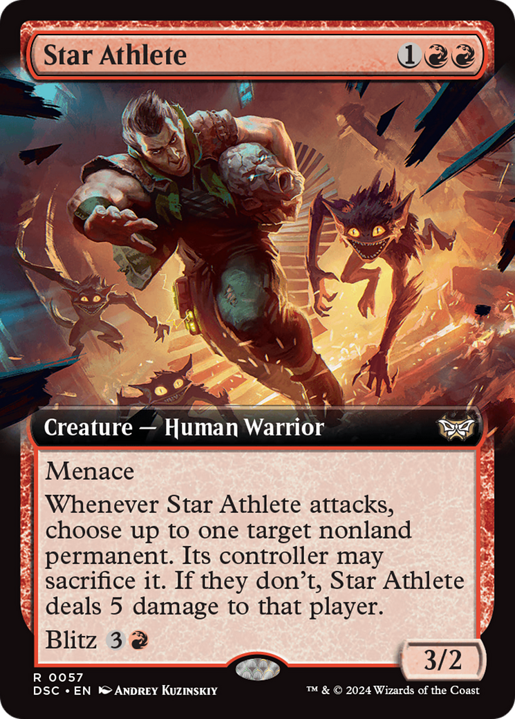 Star Athlete (Extended Art) [Duskmourn: House of Horror Commander] MTG Single Magic: The Gathering    | Red Claw Gaming