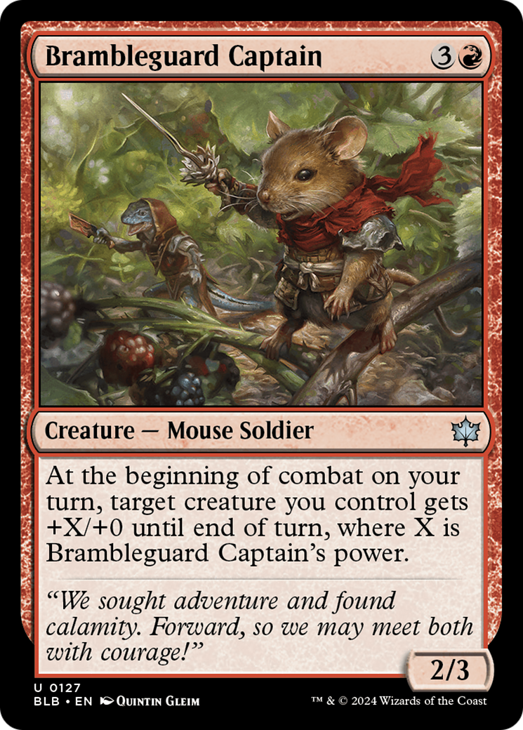 Brambleguard Captain [Bloomburrow] MTG Single Magic: The Gathering    | Red Claw Gaming