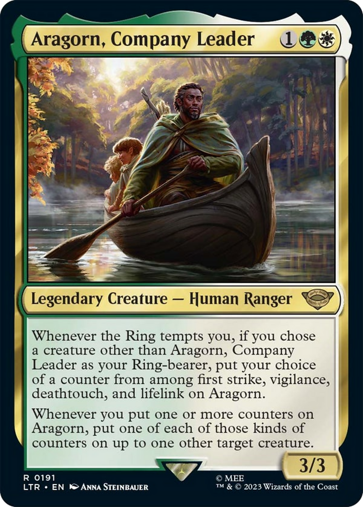 Aragorn, Company Leader [The Lord of the Rings: Tales of Middle-Earth] MTG Single Magic: The Gathering | Red Claw Gaming