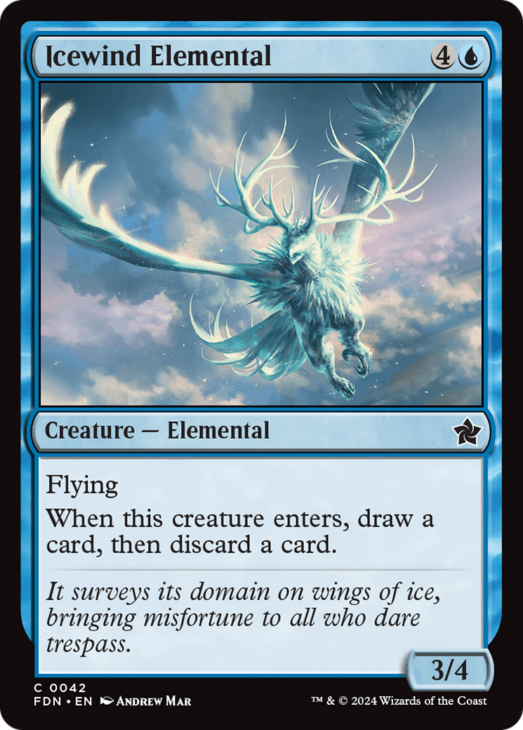 Icewind Elemental [Foundations] MTG Single Magic: The Gathering | Red Claw Gaming