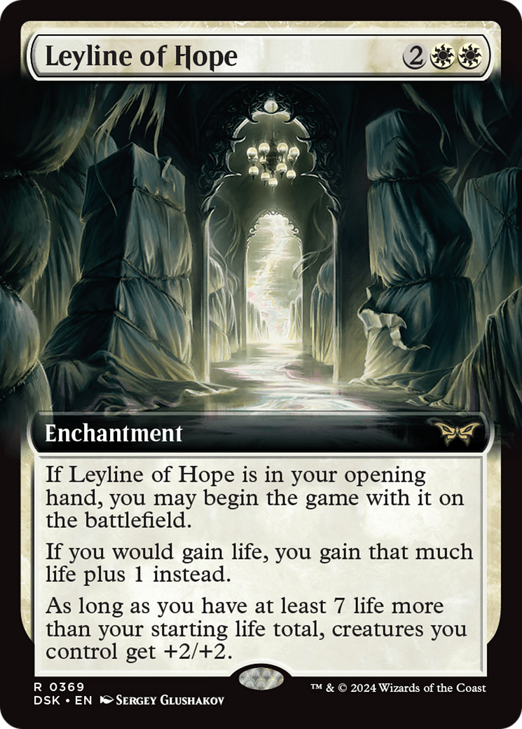 Leyline of Hope (Extended Art) [Duskmourn: House of Horror] MTG Single Magic: The Gathering | Red Claw Gaming