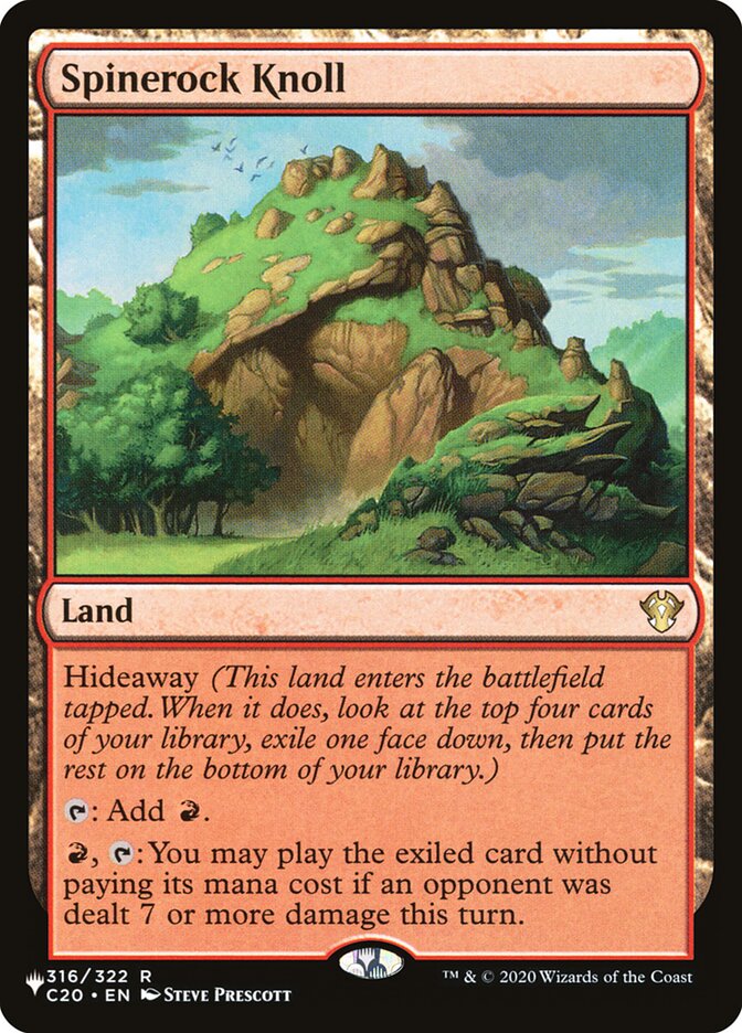 Spinerock Knoll [Secret Lair: Heads I Win, Tails You Lose] MTG Single Magic: The Gathering    | Red Claw Gaming