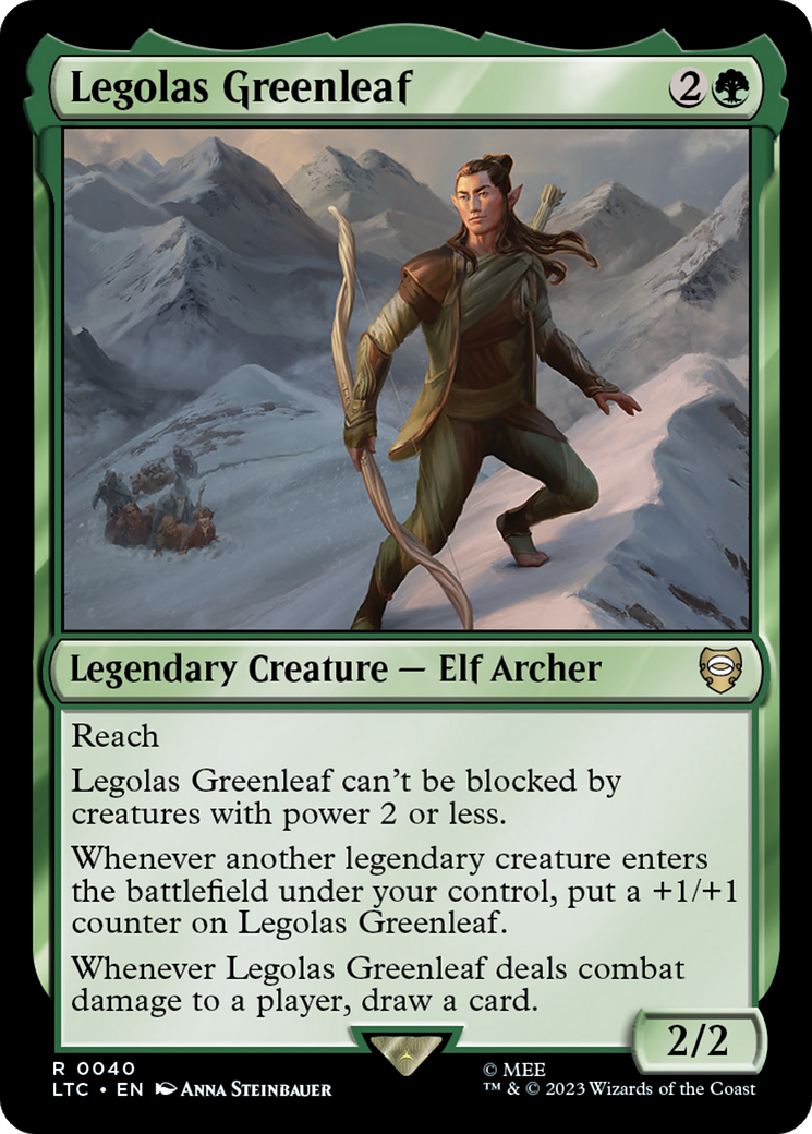 Legolas Greenleaf [The Lord of the Rings: Tales of Middle-Earth Commander] MTG Single Magic: The Gathering    | Red Claw Gaming