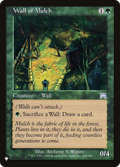 Wall of Mulch [The List Reprints] | Red Claw Gaming