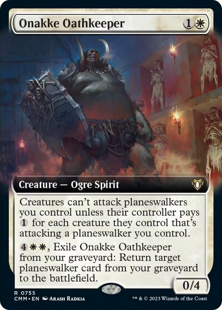 Onakke Oathkeeper (Extended Art) [Commander Masters] MTG Single Magic: The Gathering    | Red Claw Gaming