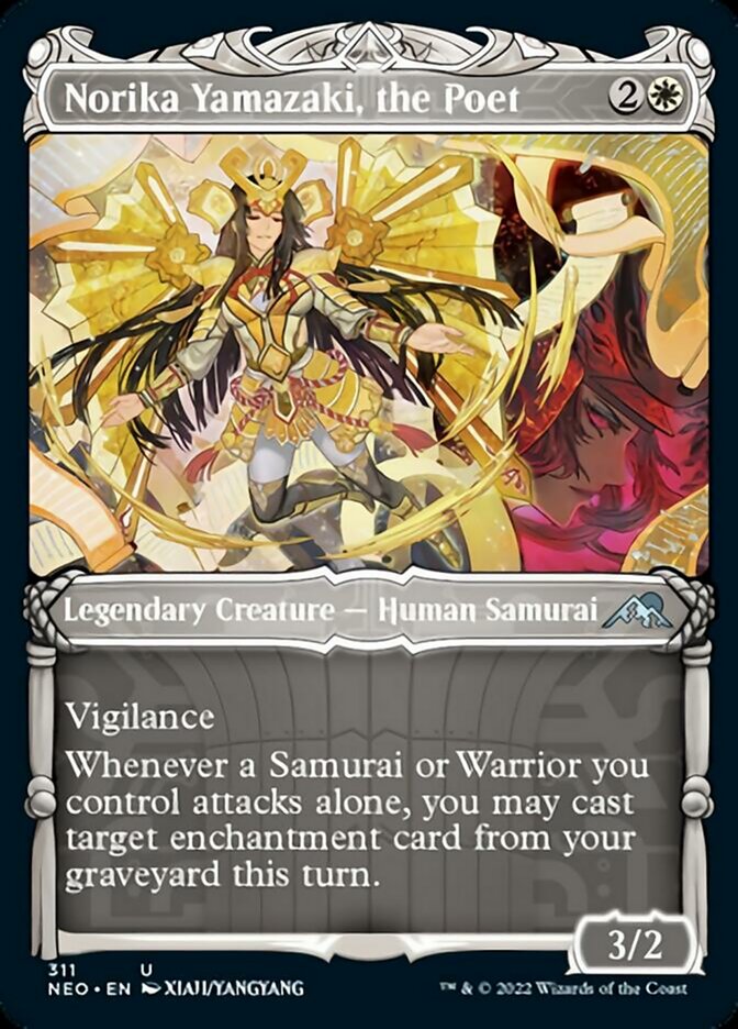 Norika Yamazaki, the Poet (Showcase Samurai) [Kamigawa: Neon Dynasty] MTG Single Magic: The Gathering    | Red Claw Gaming