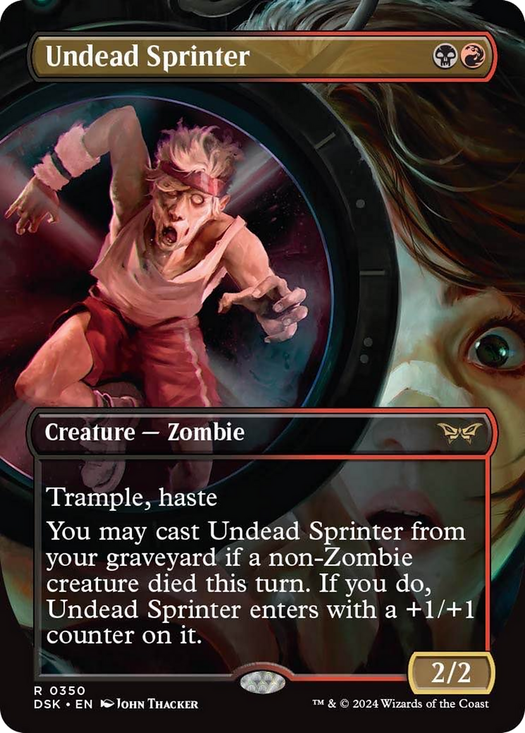 Undead Sprinter (Borderless) [Duskmourn: House of Horror] MTG Single Magic: The Gathering    | Red Claw Gaming