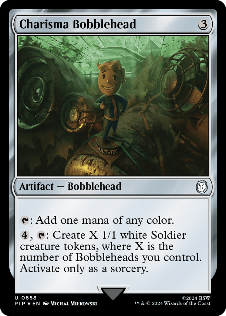 Charisma Bobblehead (Surge Foil) [Fallout] MTG Single Magic: The Gathering    | Red Claw Gaming