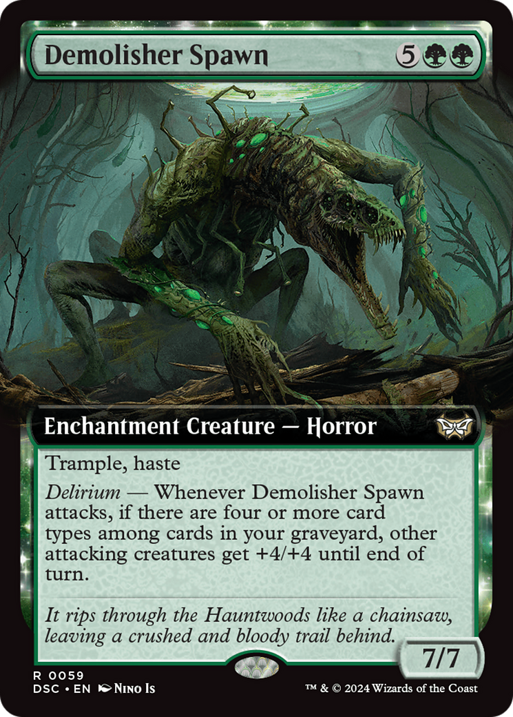 Demolisher Spawn (Extended Art) [Duskmourn: House of Horror Commander] MTG Single Magic: The Gathering    | Red Claw Gaming