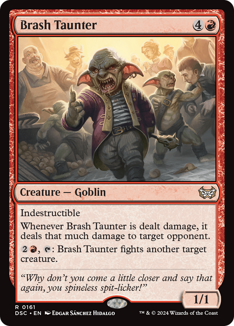 Brash Taunter [Duskmourn: House of Horror Commander] MTG Single Magic: The Gathering    | Red Claw Gaming