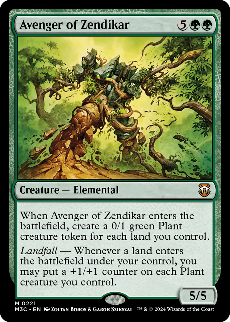 Avenger of Zendikar (Ripple Foil) [Modern Horizons 3 Commander] MTG Single Magic: The Gathering    | Red Claw Gaming