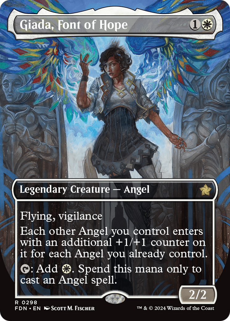 Giada, Font of Hope (Borderless) [Foundations] MTG Single Magic: The Gathering | Red Claw Gaming