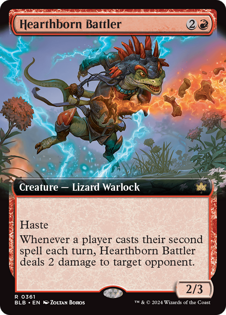 Hearthborn Battler (Extended Art) [Bloomburrow] MTG Single Magic: The Gathering    | Red Claw Gaming