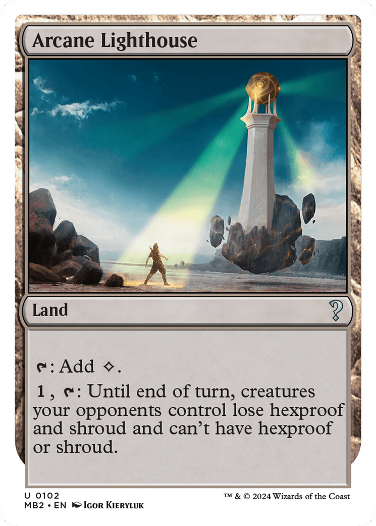 Arcane Lighthouse (White Border) [Mystery Booster 2] MTG Single Magic: The Gathering    | Red Claw Gaming