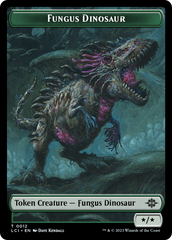 Fungus Dinosaur // Gnome Soldier Double-Sided Token [The Lost Caverns of Ixalan Tokens] MTG Single Magic: The Gathering    | Red Claw Gaming